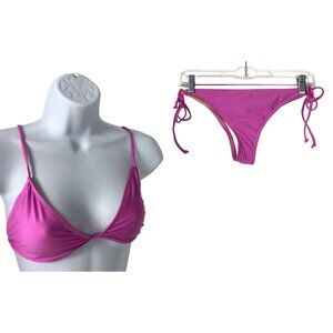 Unbranded Swim Suit Women 2 Piece Size L Bikini Pink New Without Tags
